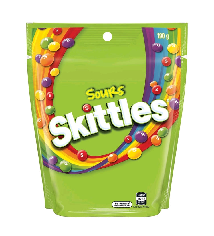 Sour Skittles 190g - The Online Lolly Shop