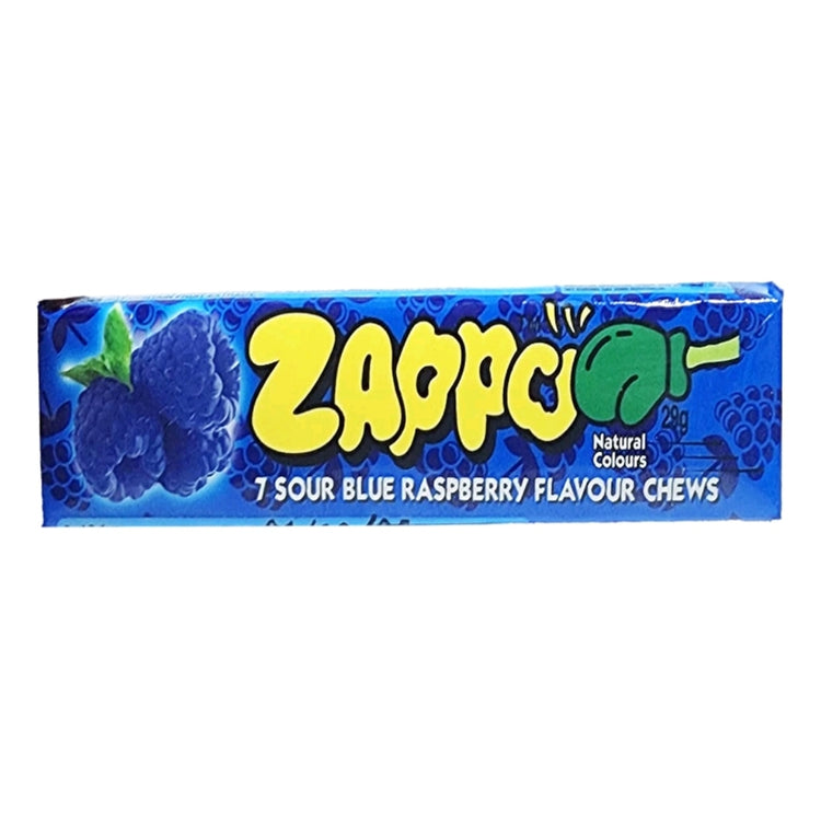 Zappo Sour Blueberry Chews - The Online Lolly Shop