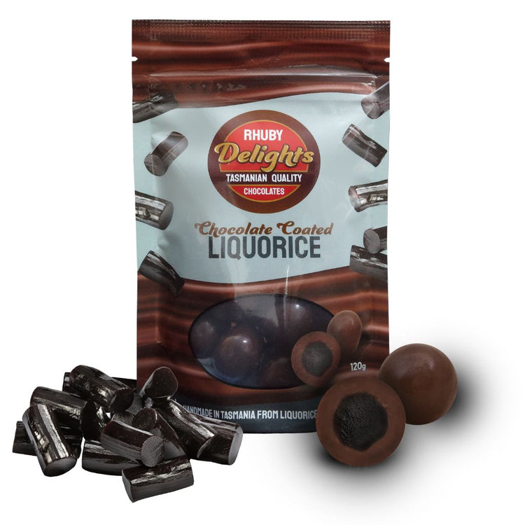 Chocolate Coated Liquorice – 120g - The Online Lolly Shop