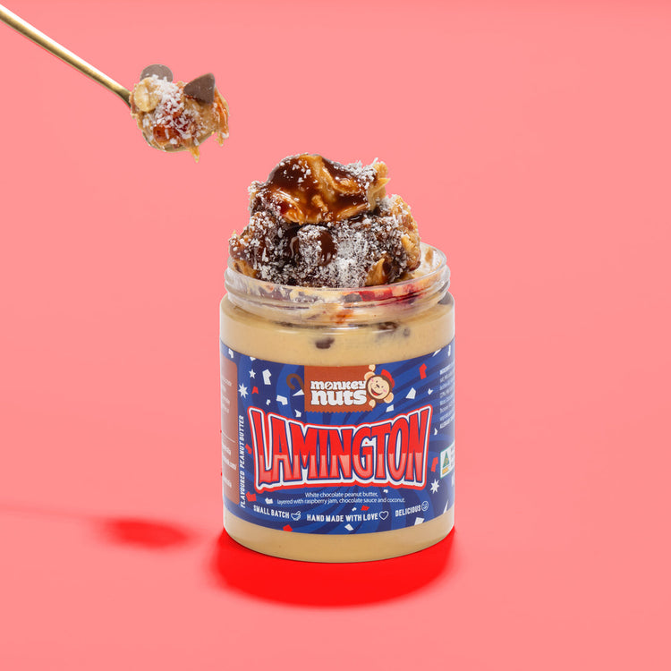 Monkey Nuts - Lamington Peanut Butter - The Online Lolly Shop