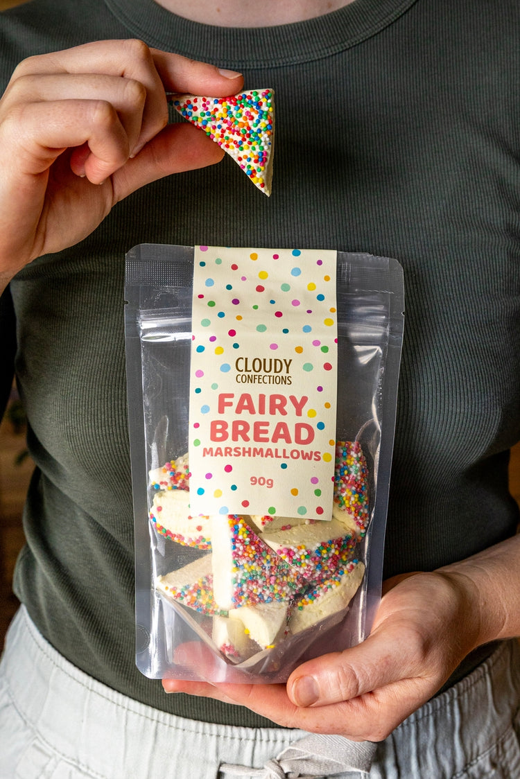 Cloudy Confections Fairy Bread Marshmallows