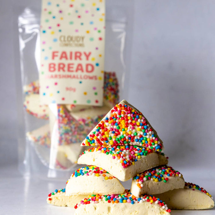 Cloudy Confections Fairy Bread Marshmallows