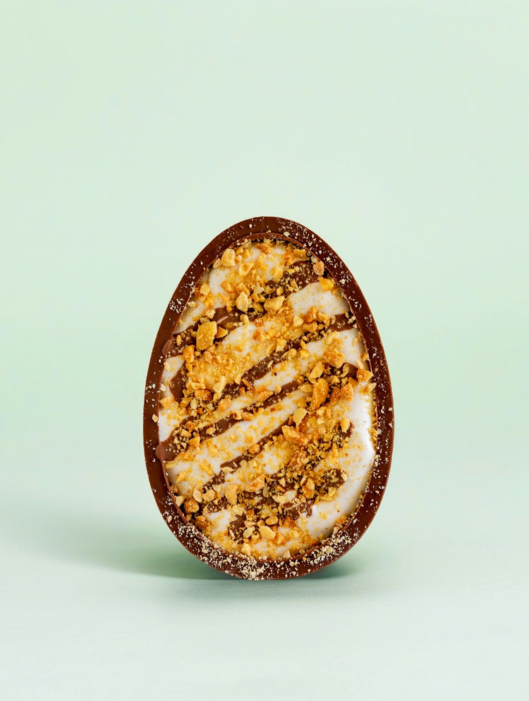 Cloudy Confections Peanut Caramel Marshmallow Filled Easter Egg 180g - The Online Lolly Shop