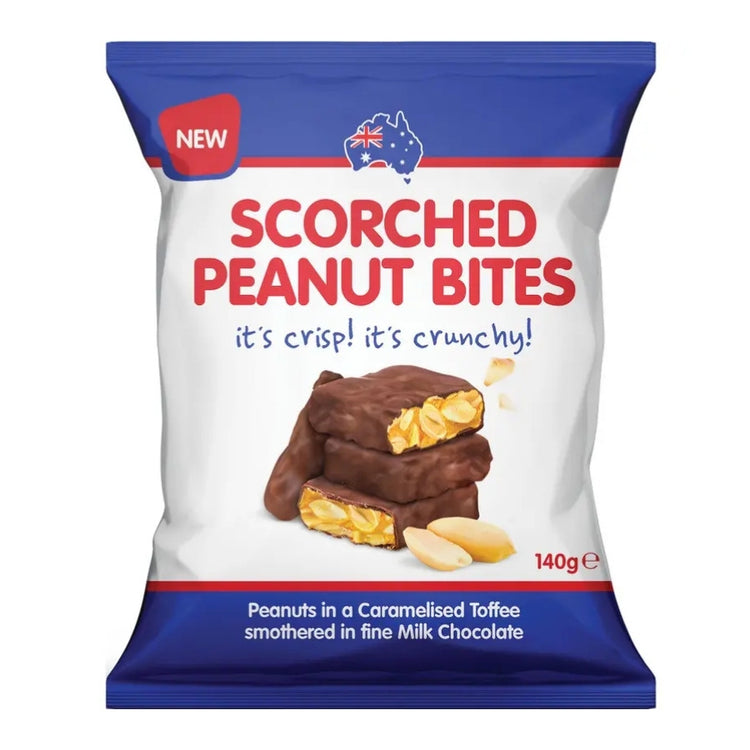 SCORCHED PEANUT BITES 140G - The Online Lolly Shop