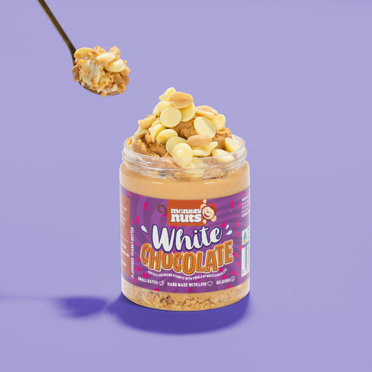 PRE-ORDER Monkey Nuts 🐒 White Chocolate Peanut Butter (post out approx 18/9th November) - The Online Lolly Shop