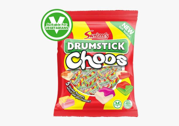 Swizzels Drumstick Choos Peg Bag Box - The Online Lolly Shop