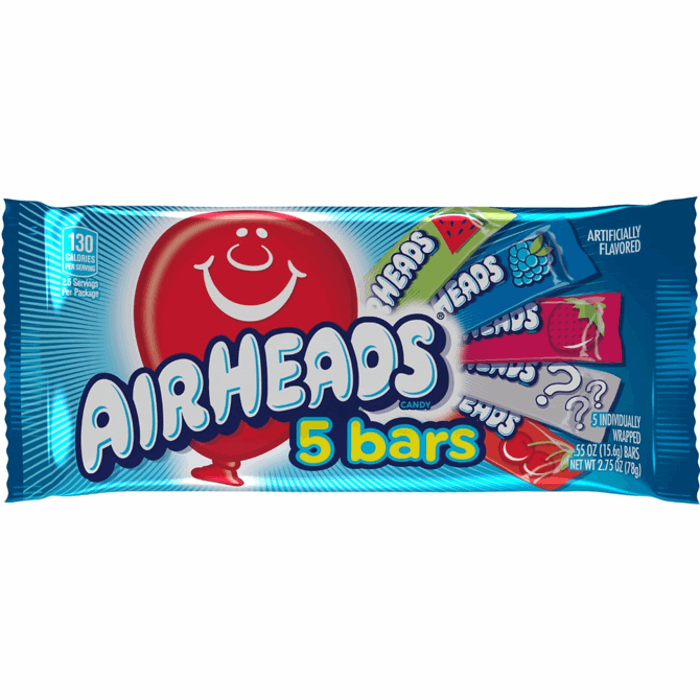 Airheads 5 Bars Pack Box - The Online Lolly Shop