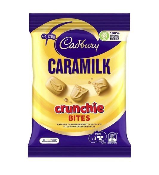 Cadbury Caramilk Crunchie Bites 120g