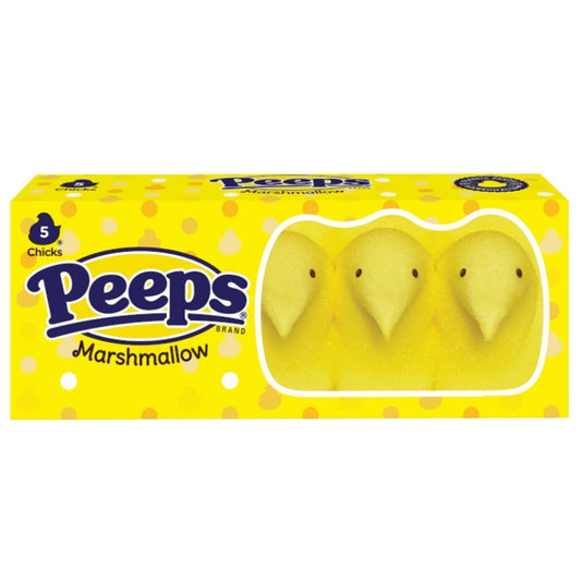 Peeps Marshmallow Yellow Chicks 5 pack