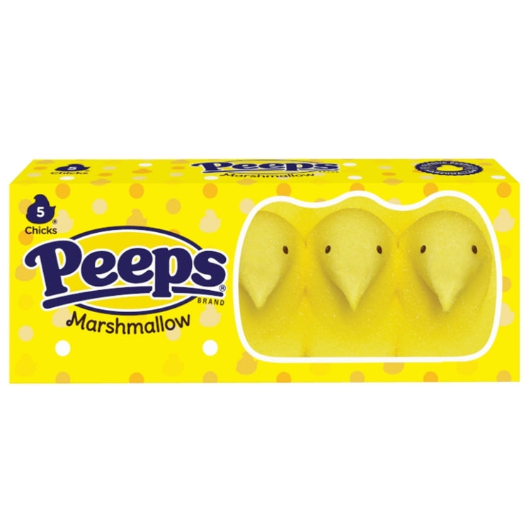 Peeps Marshmallow Yellow Chicks 5 pack