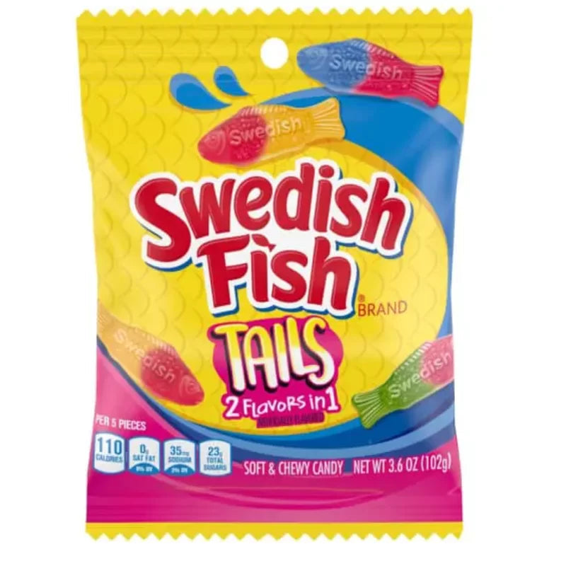 Swedish Fish Tails 2 in 1 Flavours - The Online Lolly Shop