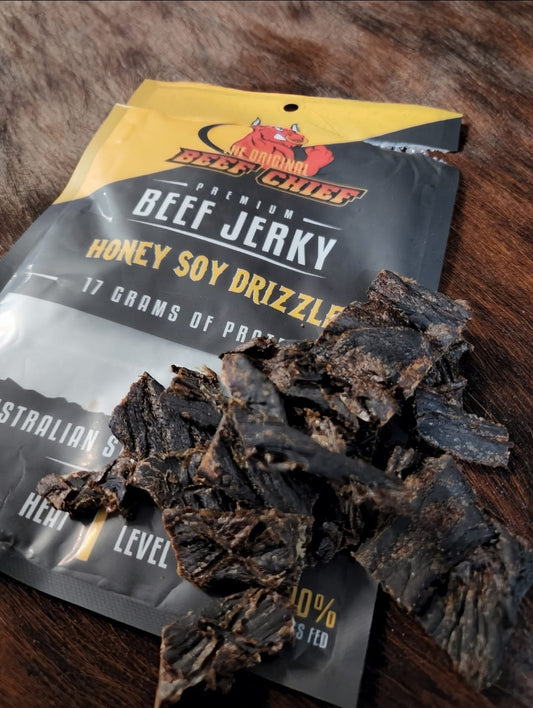 Honey Soy Drizzle Beef Jerky
30g