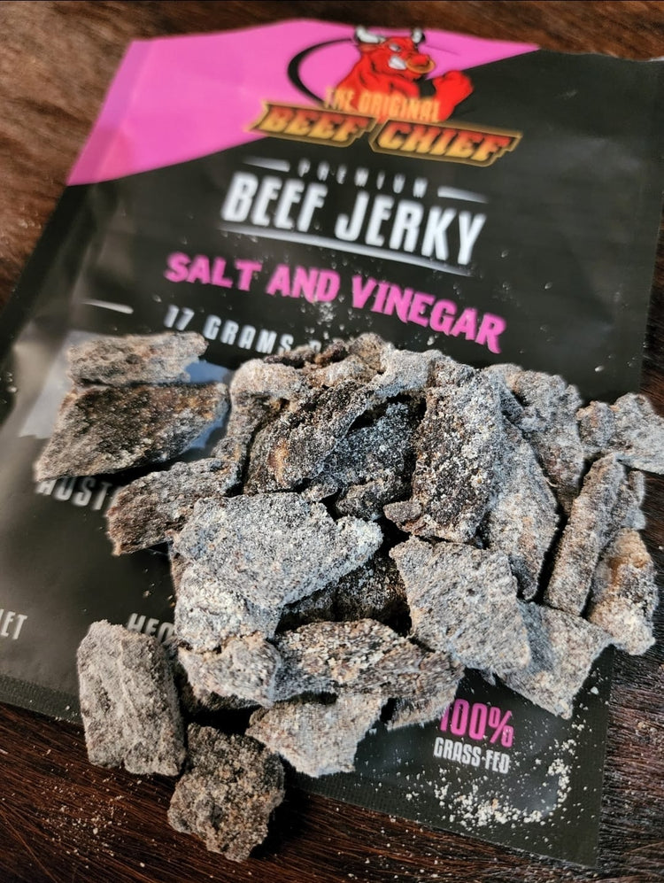 Salt & Vinegar Beef Jerky
30g