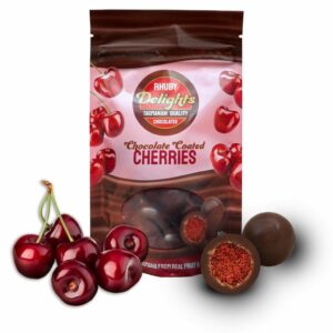 Chocolate Coated Freeze-Dried Tasmanian Cherries 80g - The Online Lolly Shop