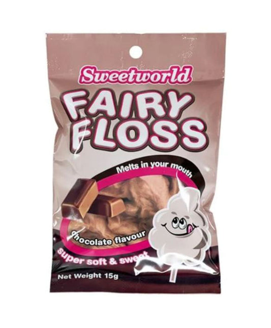 Sweetworld Chocolate Flavoured Fairy Floss - The Online Lolly Shop