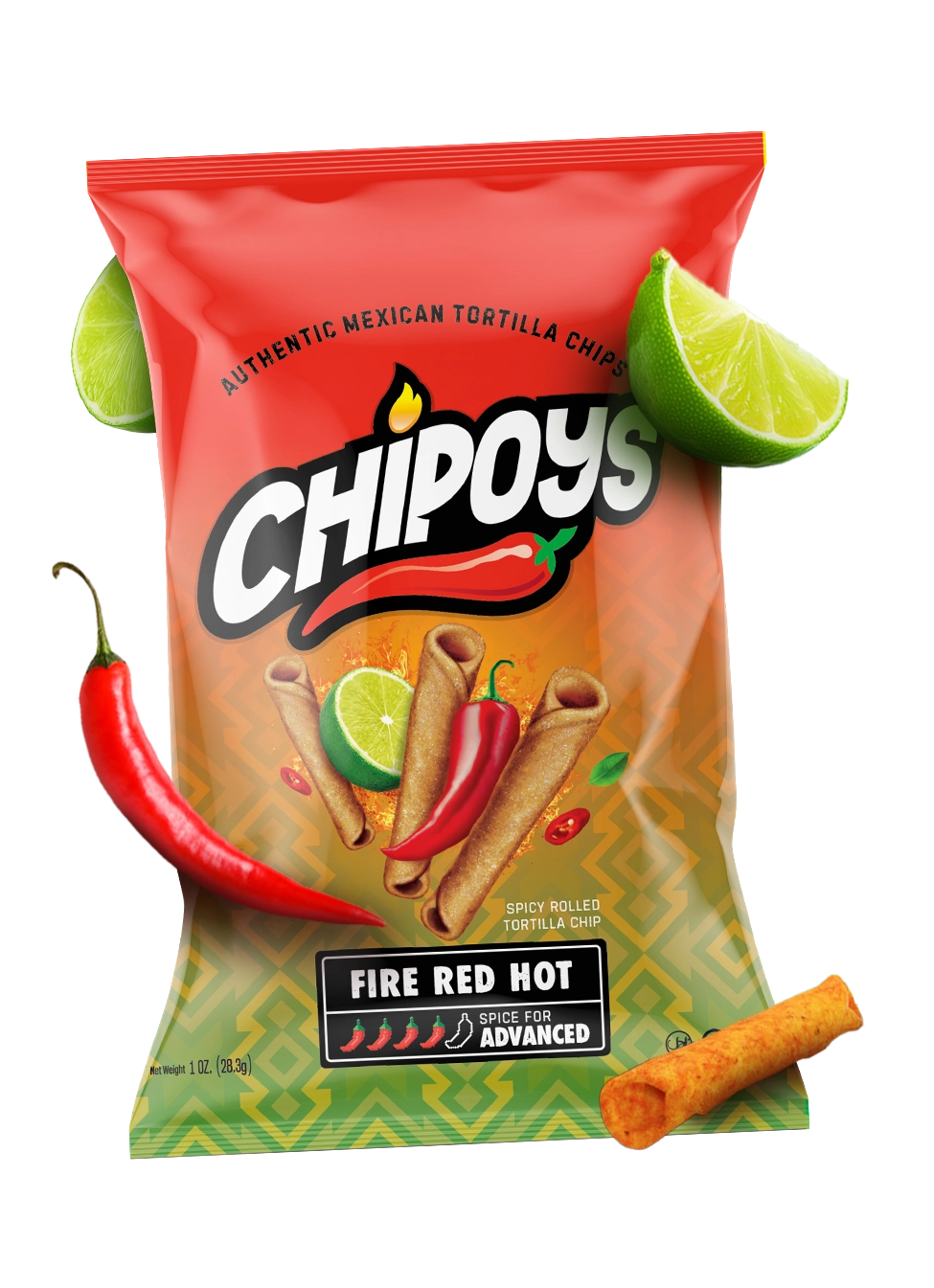 Chipoys Fire Red Hot 113g - The Online Lolly Shop