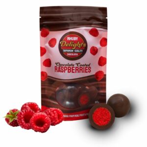 Chocolate Coated Freeze-Dried Raspberries – 80g - The Online Lolly Shop