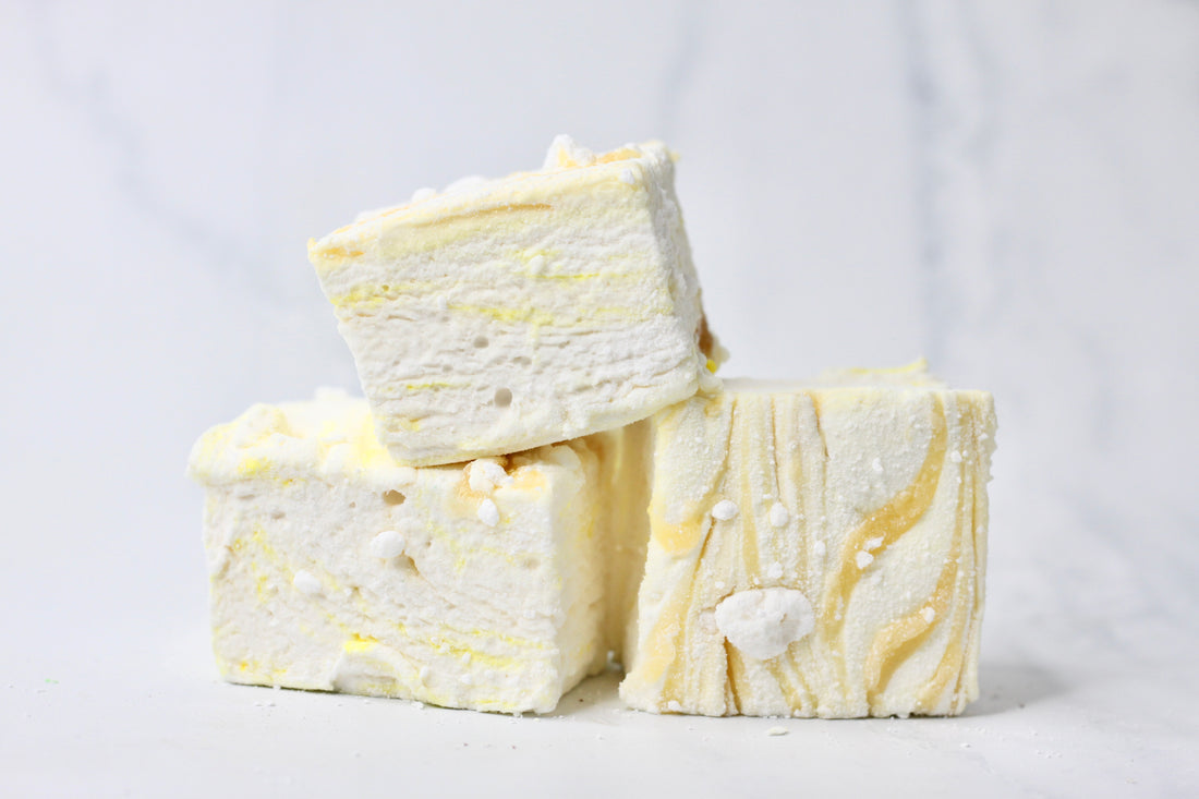The Marshmallow Company - Lemon Meringue Marshmallows - The Online Lolly Shop