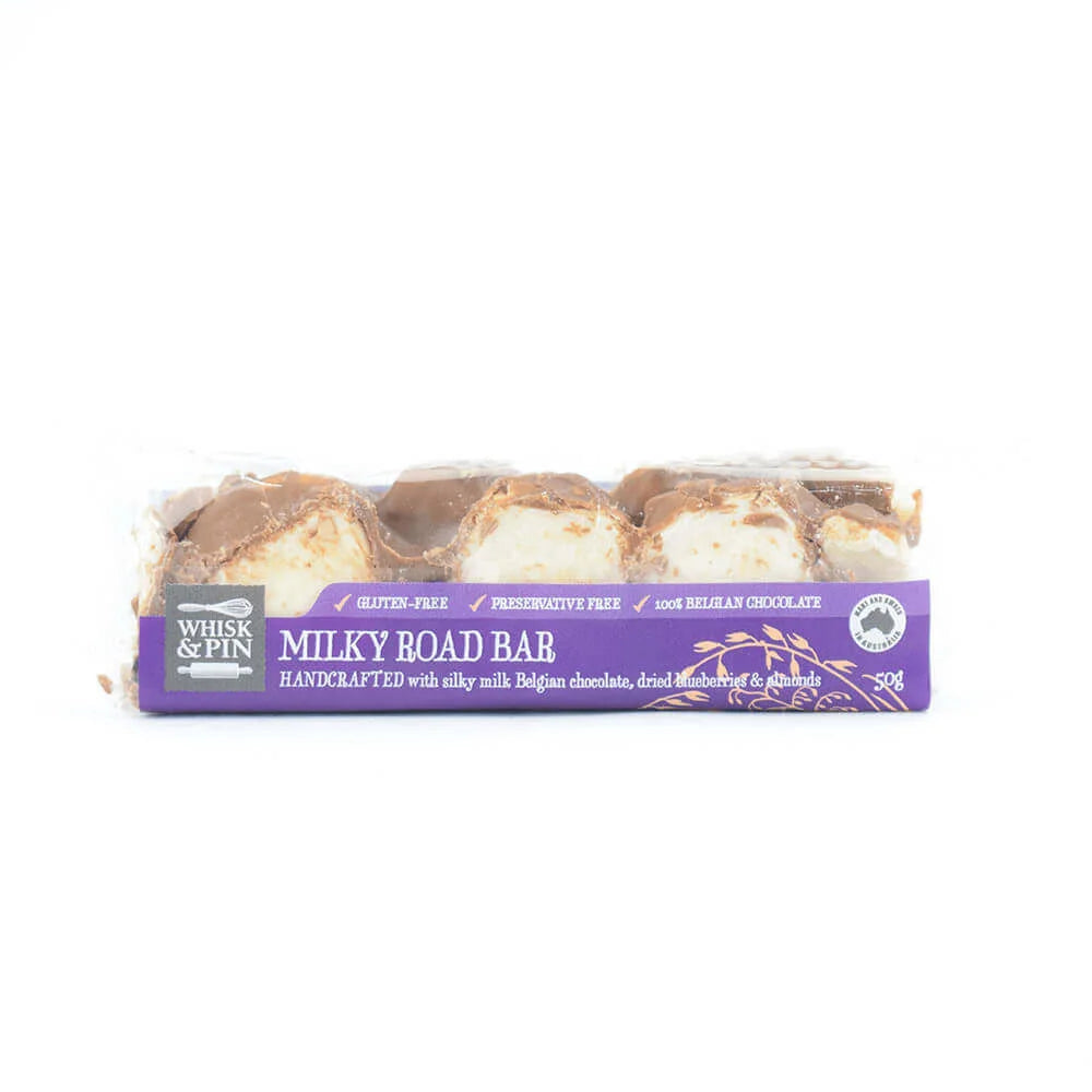 Whisk & Pin Milky Road Chocolate Bar 50g - The Online Lolly Shop