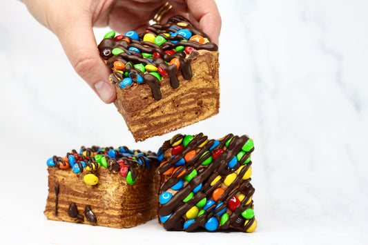 The Marshmallow Company - Choc Caramel M&M Marshmallows - The Online Lolly Shop