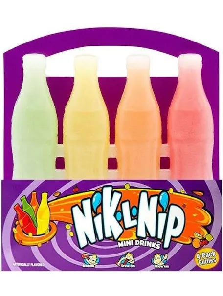 Nik-L-Nip Wax Bottles 4 Pack - The Online Lolly Shop