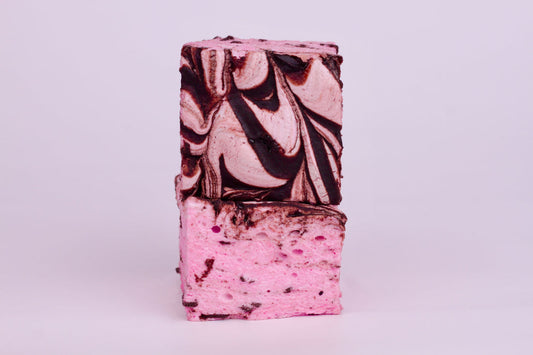The Marshmallow Company - Choc Raspberry Ripple - The Online Lolly Shop
