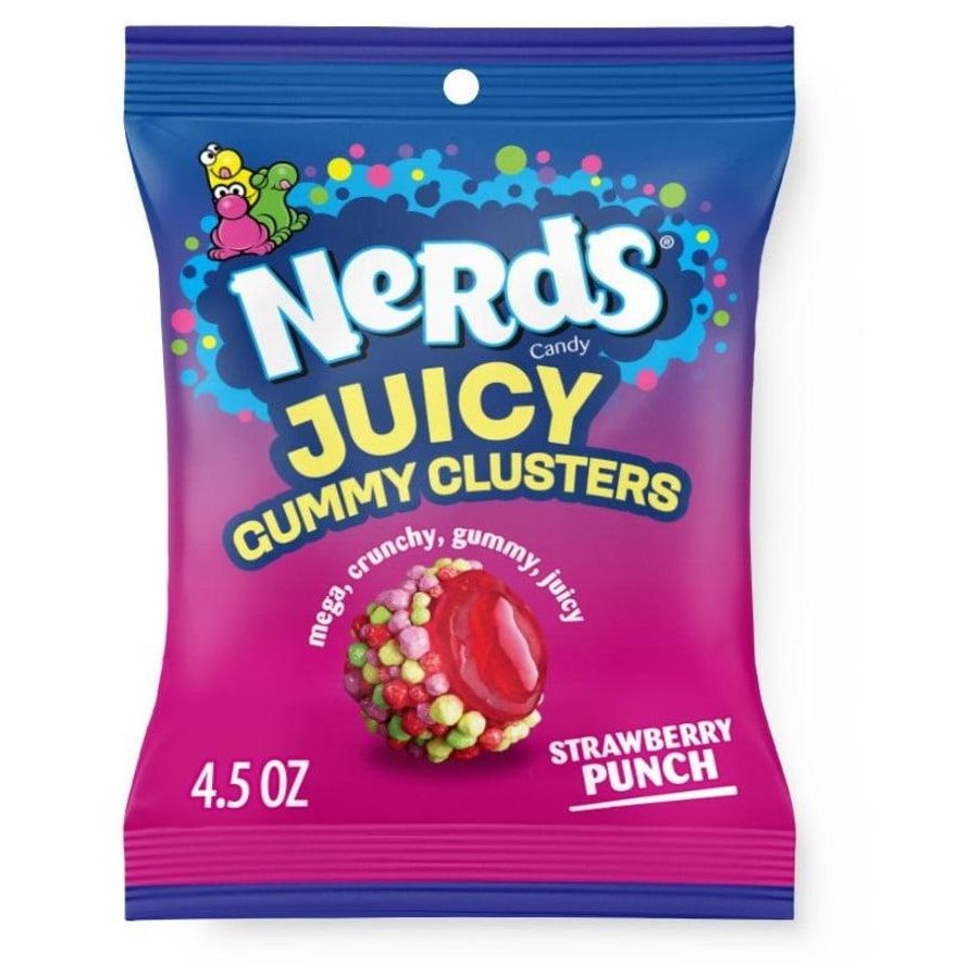Nerds Juicy Gummy Clusters Strawberry Punch 128g - The Online Lolly Shop