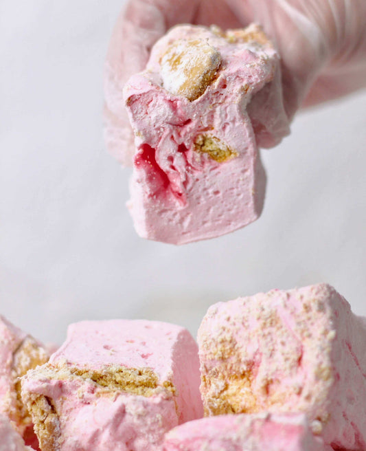 The Marshmallow Company - Strawberry Cheesecake Marshmallows - The Online Lolly Shop