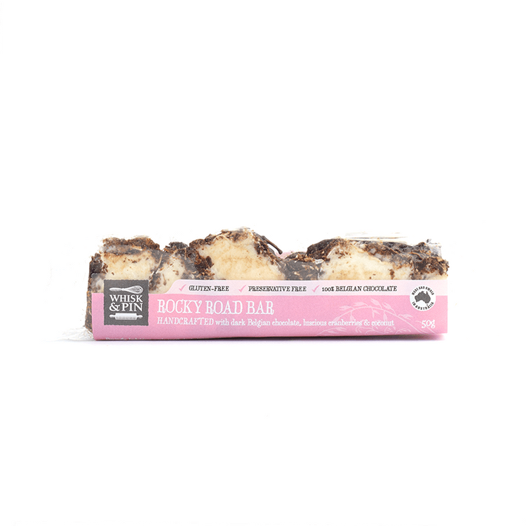 Whisk & Pin Rocky Road Chocolate Bar 50g - The Online Lolly Shop