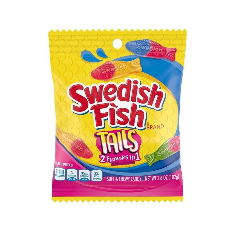 Swedish Fish Tails Candy Pack 102g - The Online Lolly Shop