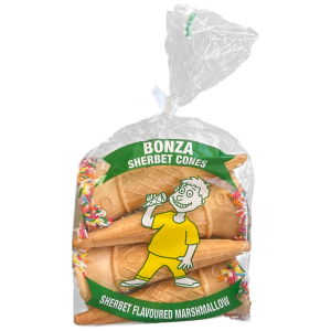 Bonza Snowballs- Sherbet Cones 4 pk - The Online Lolly Shop