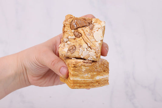 The Marshmallow Company - Biscoff & White Chocolate Marshmallows - The Online Lolly Shop