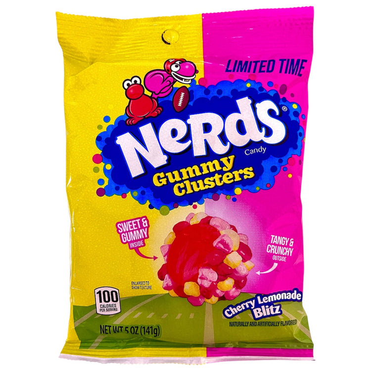 Nerds Gummy Clusters Cherry Lemonade Blitz 141g - The Online Lolly Shop