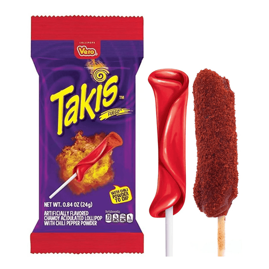 Takis Fuego Chili Powder Mexican Lollipop - The Online Lolly Shop