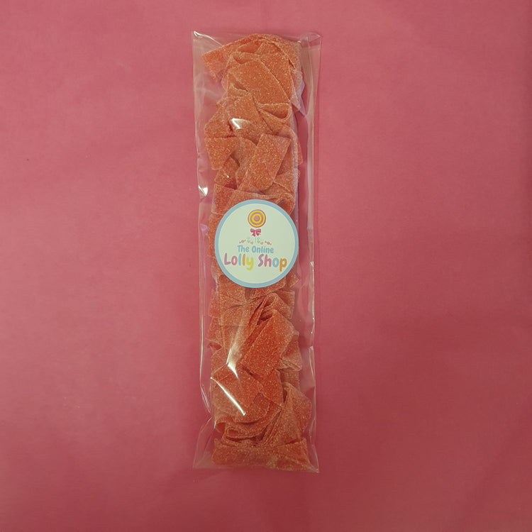 Red Sour Strap Lollies - Approx 14 straps per 100g