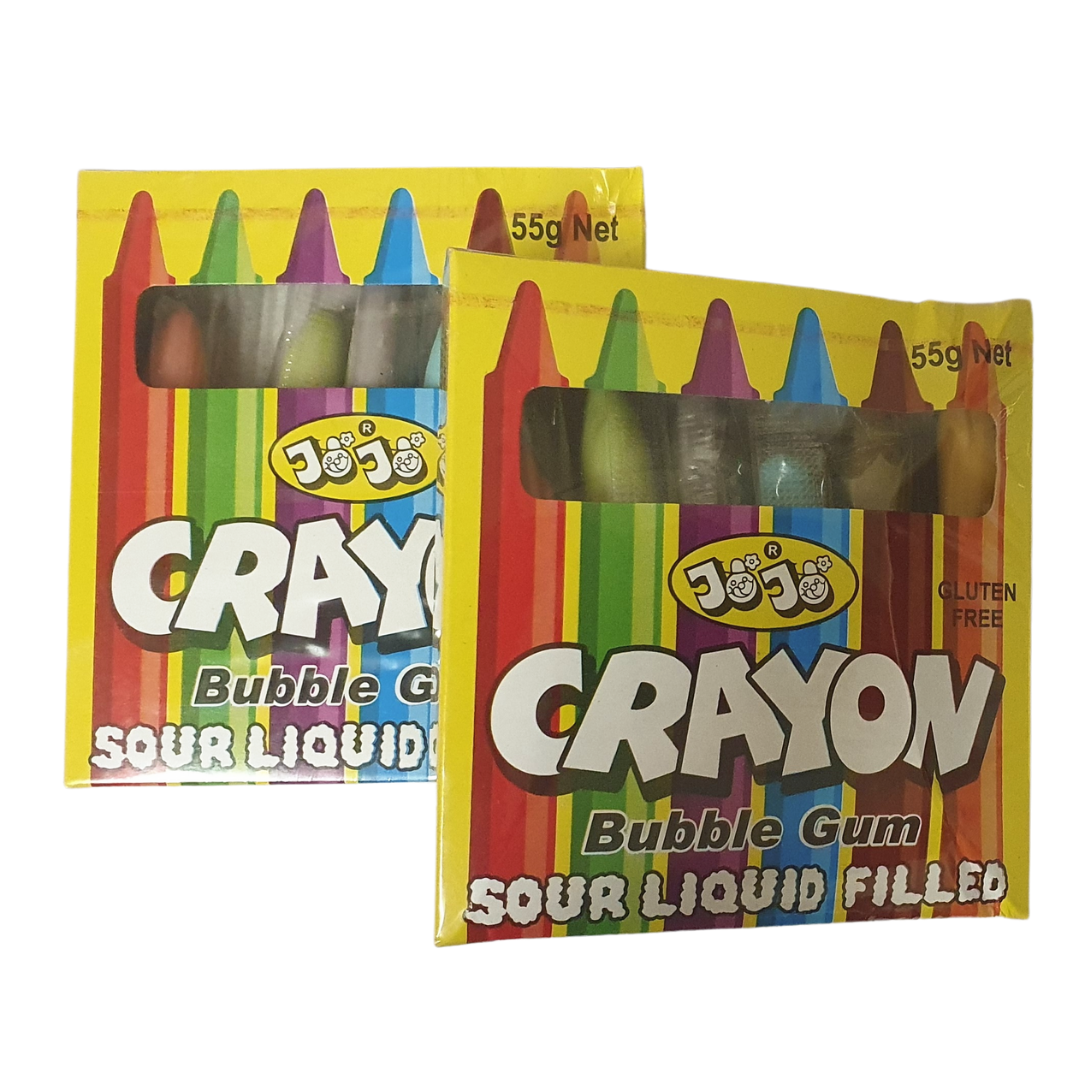 Bubble Gum Sour Liquid Filled Crayons - The Online Lolly Shop