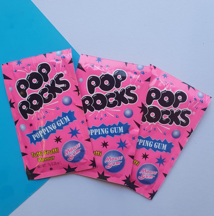 Pop Rocks Popping Gum - Tutti Frutti Flavour - The Online Lolly Shop