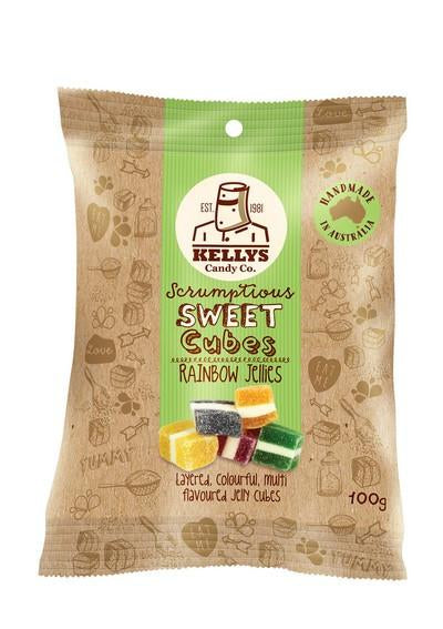 Kellys Candy Co Rainbow Jellies 100g