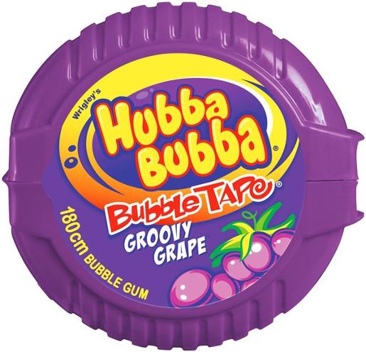 Hubba Bubba Grape Tape Bubble Gum - The Online Lolly Shop