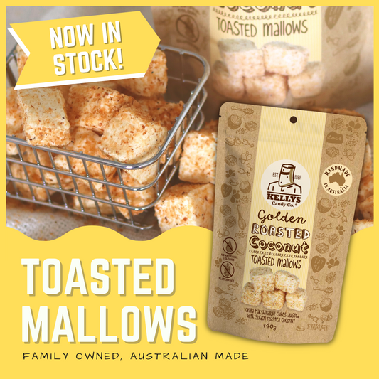 Kellys Candy Co Toasted Mallows - Pouch 140g