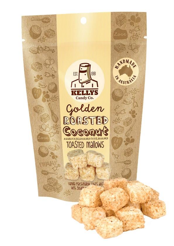 Kellys Candy Co Toasted Mallows - Pouch 140g - The Online Lolly Shop
